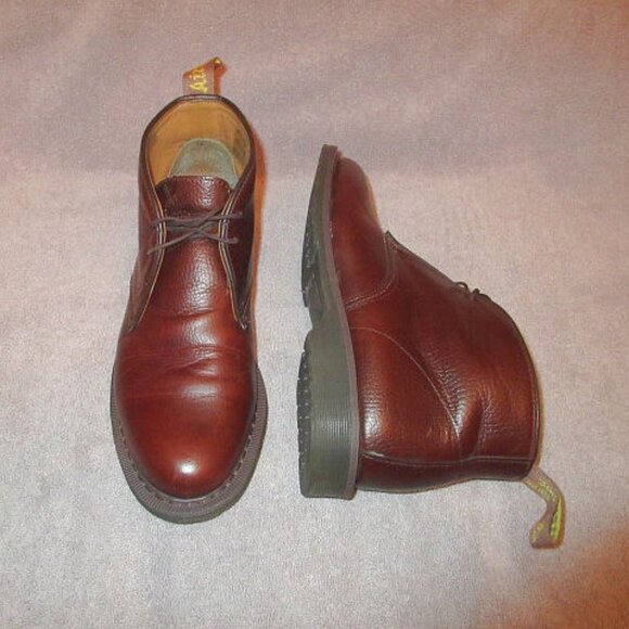 Dr. Martens Leather Chukka Boots Mens Size 10 Desert Brown Sawyer Casual Work - Picture 1 of 12